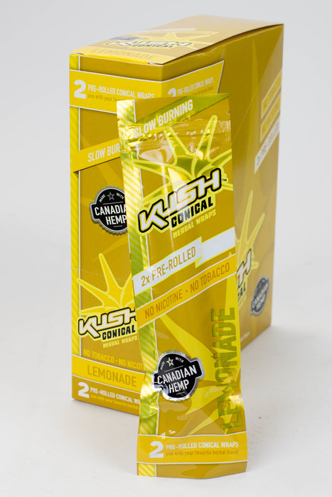 KUSH® CONICAL HERBAL WRAPS-Lemonade - One Wholesale