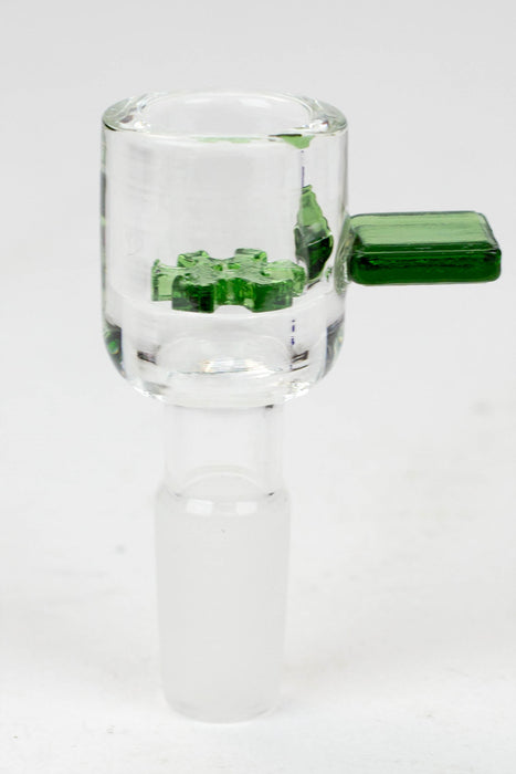 Built-in Glass Screen large bowl for 14 mm joint-Green - One Wholesale