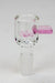 Built-in Glass Screen large bowl for 14 mm joint-Pink - One Wholesale