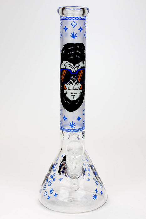 12" Gorilla glass water bong-Glow in the dark ( GBT21001 )