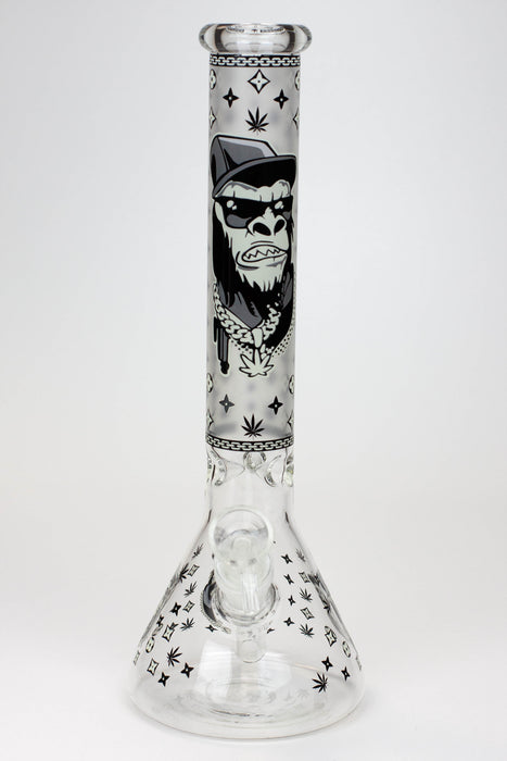 12" Gorilla glass water bong-Glow in the dark ( GBT21001 )