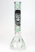 12" Gorilla glass water bong-Glow in the dark-Green D - One Wholesale
