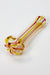 2.5" soft glass 8548 hand pipe - Pack of 5- - One Wholesale