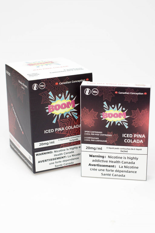 Boom Pods 20mg (S Compatible) Box of 5-Iced Pina Colada - One Wholesale