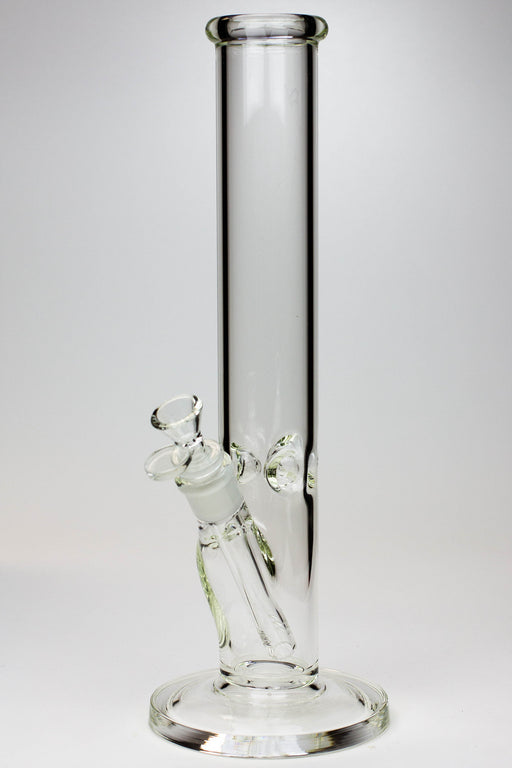 14" Clear tube thick glass water bong- - One Wholesale