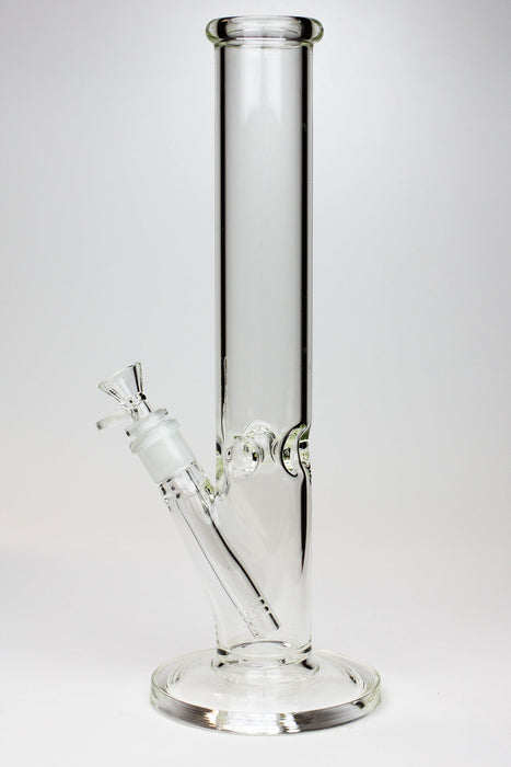 14" Clear tube thick glass water bong- - One Wholesale