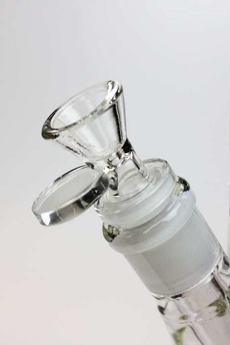 14" Clear tube thick glass water bong- - One Wholesale