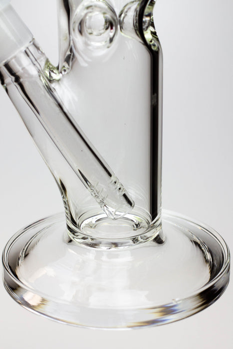 14" Clear tube thick glass water bong- - One Wholesale