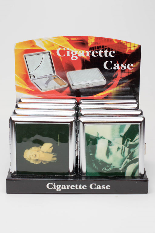 Metal Tin Cigarette Case Box of 8 Storage ONE