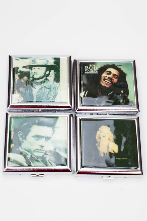 Metal Tin Cigarette Case Box of 8 Storage ONE