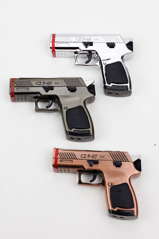 Triple flame Pistol Torch lighter Display of 16 Torch ONE