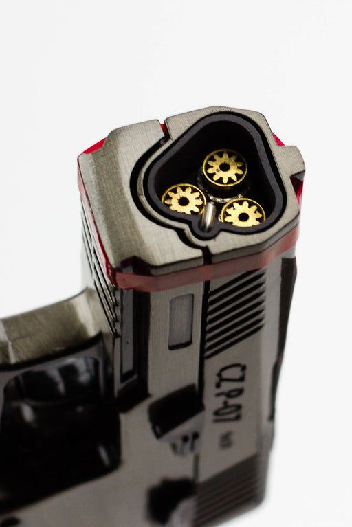 Triple flame Pistol Torch lighter Display of 16 Torch ONE