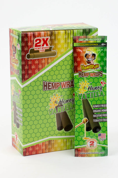 HONEYPUFF Fruit Flavored Hemp Wraps-Vanilla - One Wholesale