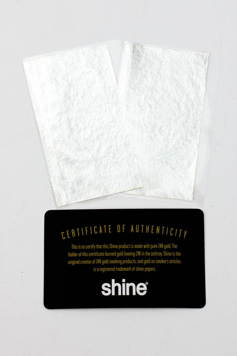 Shine White Gold 2-sheet Rolling paper- - One Wholesale