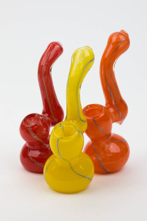 6" Single chamber bubbler-Assorted- - One Wholesale