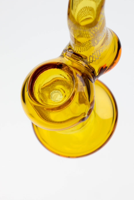 5.5" Single chamber middle stripe bubbler-Assorted Glass Pipe ONE
