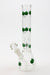 11.5" single dome percolator glass water bong-Maple Leaf - One Wholesale