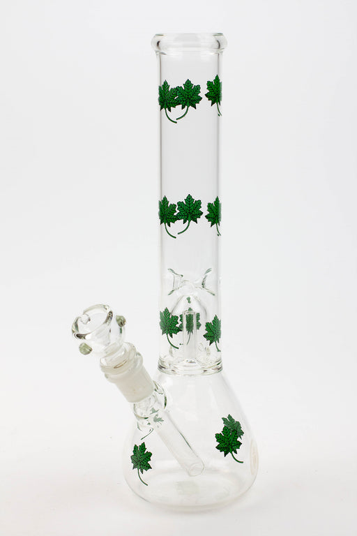 11.5" single dome percolator glass water bong Glass Bong ONE Maple Leaf