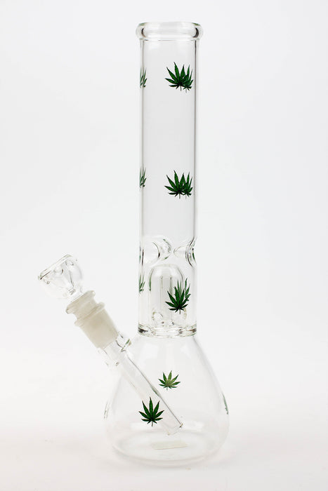 11.5" single dome percolator glass water bong- - One Wholesale