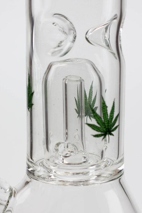 11.5" single dome percolator glass water bong- - One Wholesale