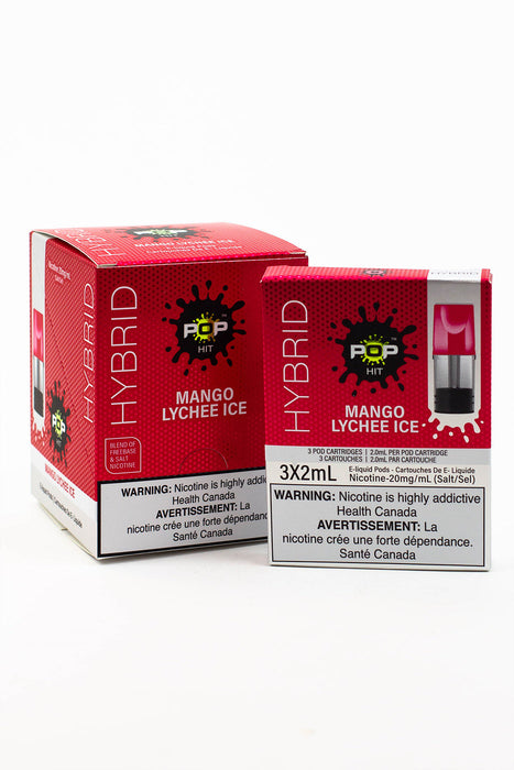 HYBRID Pop Hit STLTH Compatible Pods Box of 5 packs (20 mg/mL)-Mango Lychee Ice - One Wholesale