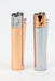 CLIPPER ROSE GOLD AND SILVER CMP11 METAL LIGHTERS COLLECTION BOX OF 12 Lighter ONE