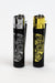 CLIPPER BLACK/GOLD SKULL CMP11 METAL LIGHTERS COLLECTION BOX OF 12- - One Wholesale