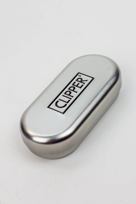 CLIPPER PSYCHEDELIC SILVER METAL LIGHTERS COLLECTION BOX OF 12- - One Wholesale