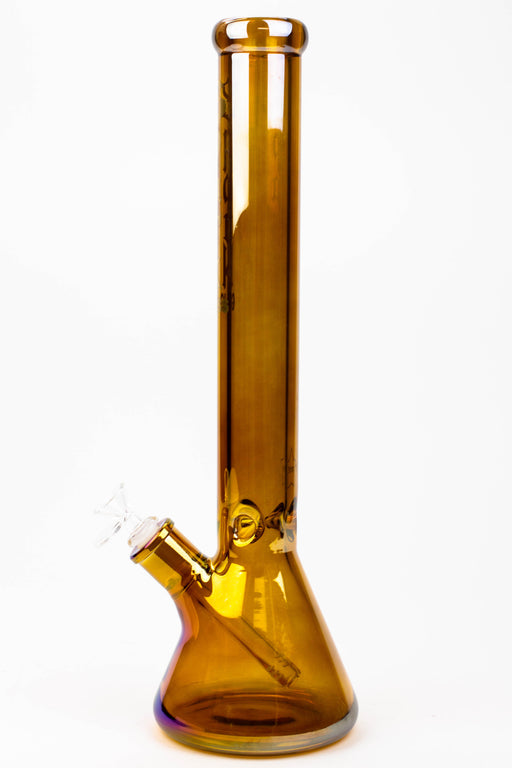 17.5" SPARK / 9 mm / Electroplated glass beaker bong- - One Wholesale