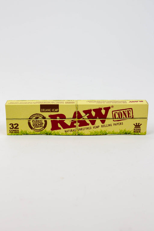 RAW ORGANIC PRE-ROLLED CONE King size– 32/PACK- - One Wholesale