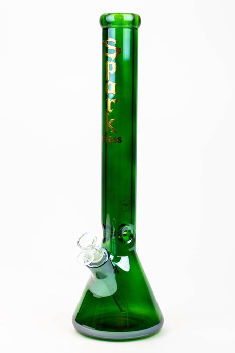 17.5" SPARK / 9 mm / Electroplated glass beaker bong Glass Bong ONE Green