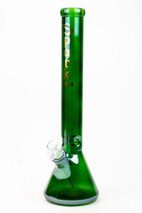 17.5" SPARK / 9 mm / Electroplated glass beaker bong-Green - One Wholesale