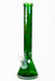 17.5" SPARK / 9 mm / Electroplated glass beaker bong-Green - One Wholesale