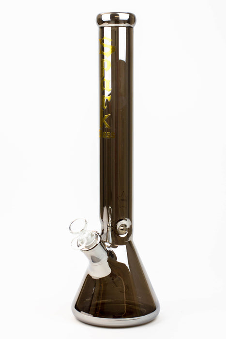 17.5" SPARK / 9 mm / Electroplated glass beaker bong Glass Bong ONE Grey