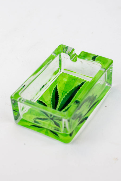 Rectangle glass ashtray Box of 6- - One Wholesale