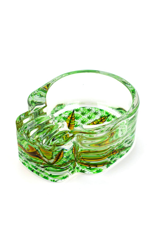 Skull shape glass ashtray Box of 6- - One Wholesale