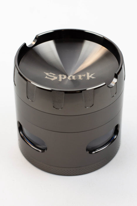 SPARK 4 Parts grinder with side window-Gun Metal - One Wholesale