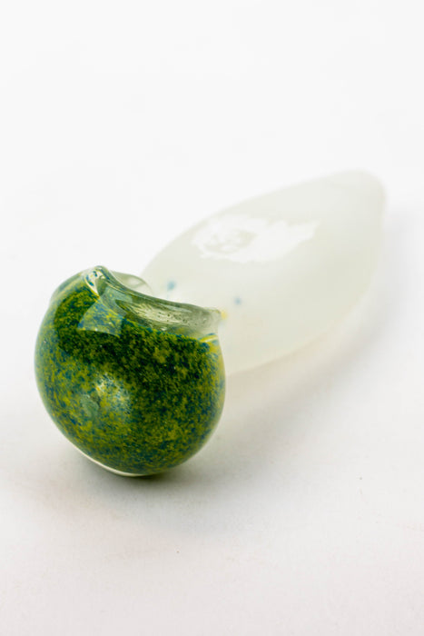 4.5" Frost soft glass hand pipe - 8698- - One Wholesale