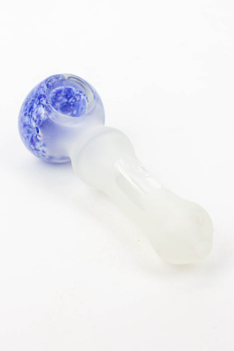 4.5" Frost soft glass hand pipe - 8699- - One Wholesale