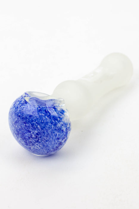 4.5" Frost soft glass hand pipe - 8699- - One Wholesale