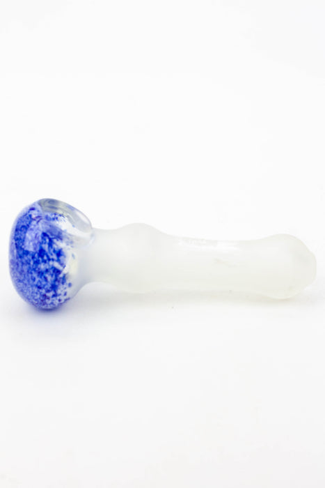 4.5" Frost soft glass hand pipe - 8699- - One Wholesale