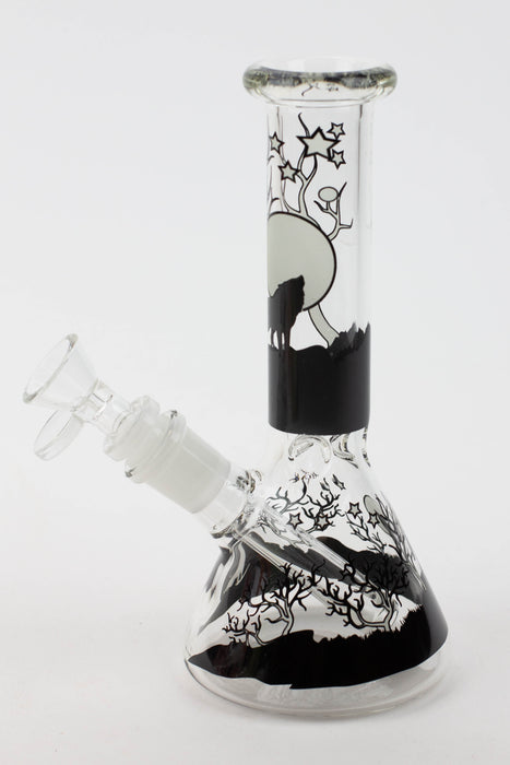 7.5" Glow in the dark beaker glass water bong Beaker Bong ONE