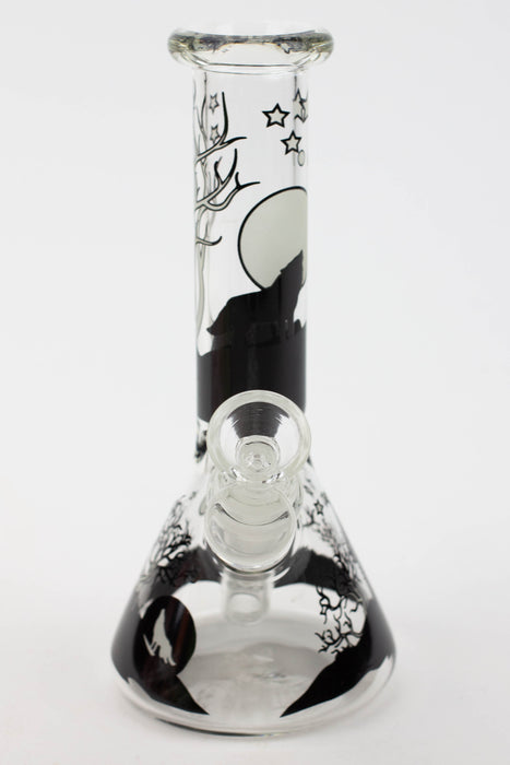7.5" Glow in the dark beaker glass water bong Beaker Bong ONE
