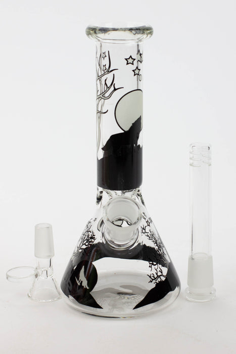 7.5" Glow in the dark beaker glass water bong Beaker Bong ONE