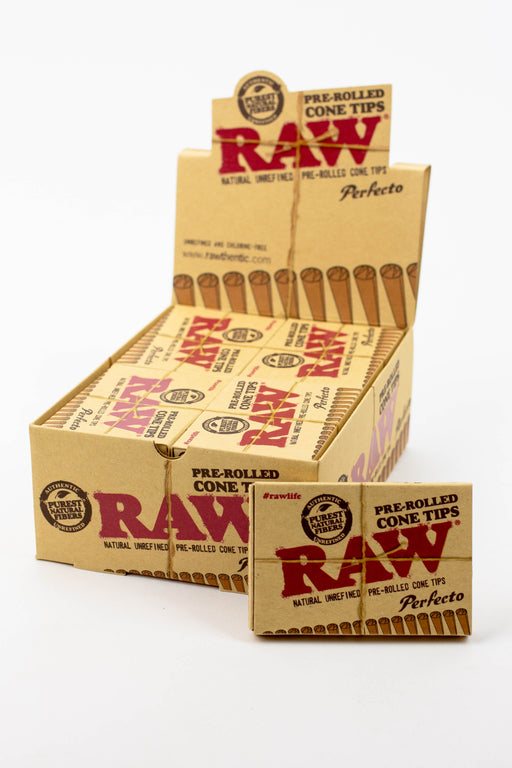 RAW Perfecto Pre-Rolled Cone Tips - 20 packs Filter Tip ONE
