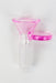 Color Glass bowl with round handle Bongs Accessories ONE Pink