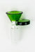 Color Glass bowl with round handle Bongs Accessories ONE Green