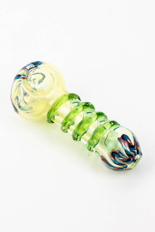 3.5" soft glass hand pipe - 8753- - One Wholesale