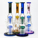 11" Infyniti double percolator glass bubbler- - One Wholesale