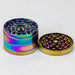 GENIE 4 parts 63 mm Leaf rainbow metal grinder Box of 6 Display Pack ONE